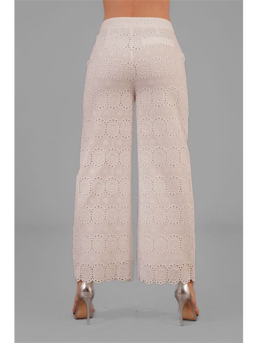 Pantalone in pizzo sangallo Il The' Delle 5 | GALLES 57OFF WHITE